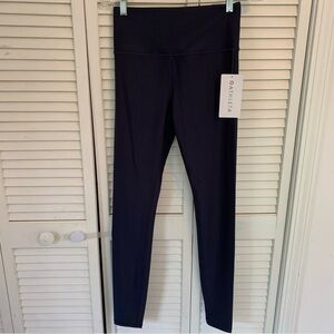 NWT Athleta Elation Sheen Tight Legging Stretch Navy Blue Womens S Tall MSRP $99